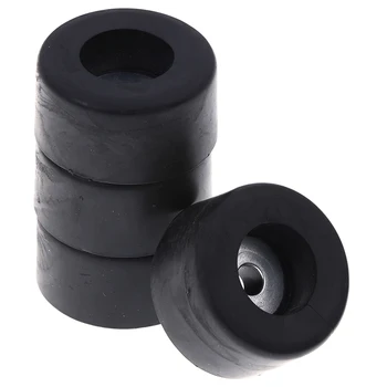 Cabinets Rubber Feet Damper Pad Base 4pcs Durable Black 38mm x 19mm Large Case Speaker