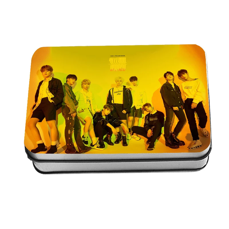 

40pcs/Set KPOP Stray Kids New Album YELLOW WOOD Crystal Card Lomo Cards Stickers Photocard Poster Gift Stationery Set
