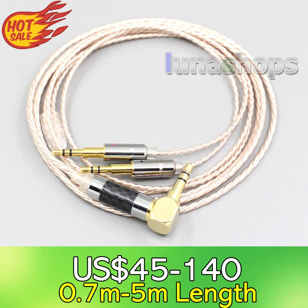 LN006881 коричневый кабель для наушников Hi-Res XLR 3 5 мм 2 4 Hifiman HE560 HE-350 HE1000 V2 pin |