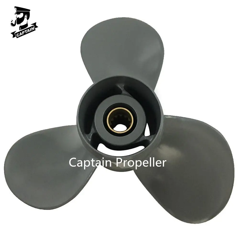 Captain Outboard Propeller 11 3/8X12 Fit Honda Engine BF35A BF40A BF40D BF45A BF50D BF50A BF60A 13 Tooth Spline 59130-ZV5-012AH