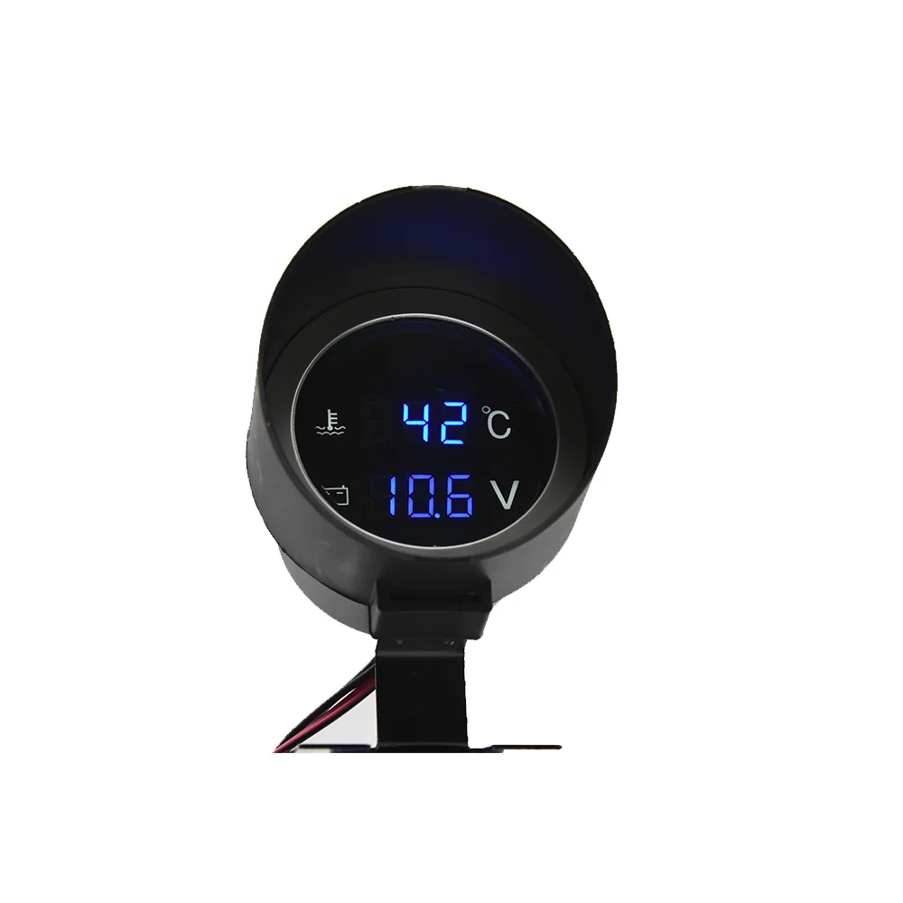 Automobile Gauge Car Water Temperature Gauge-10-110 Celsius With Water Temp Joint Pipe Sensor Adapter Voltmeter