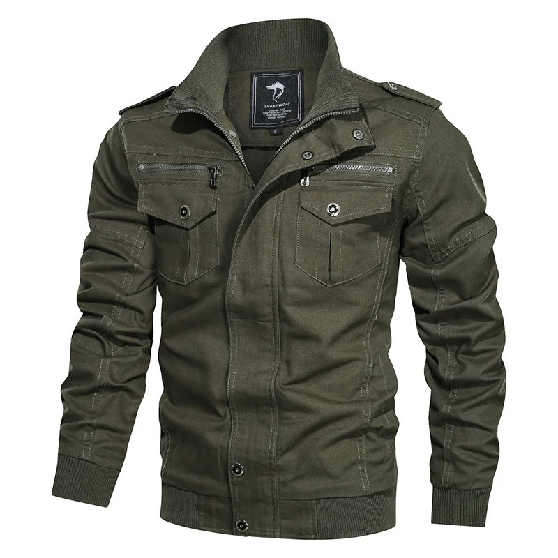 ReFire gear/осенние теплые военные куртки для мужчин, военный пилот ВВС, тактические куртки-бомберы, зимняя повседневная мотоциклетная одежда для байкеров - Цвет: Army Green