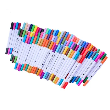 

School Highlighter Pen Students Mildliner Highlighters marker Brush pens pastel markers watercolor fluorescent pen drawing