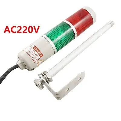 

AC220V Red Green LED Industrial Signal Tower Flashing Light Ffusk Alarm