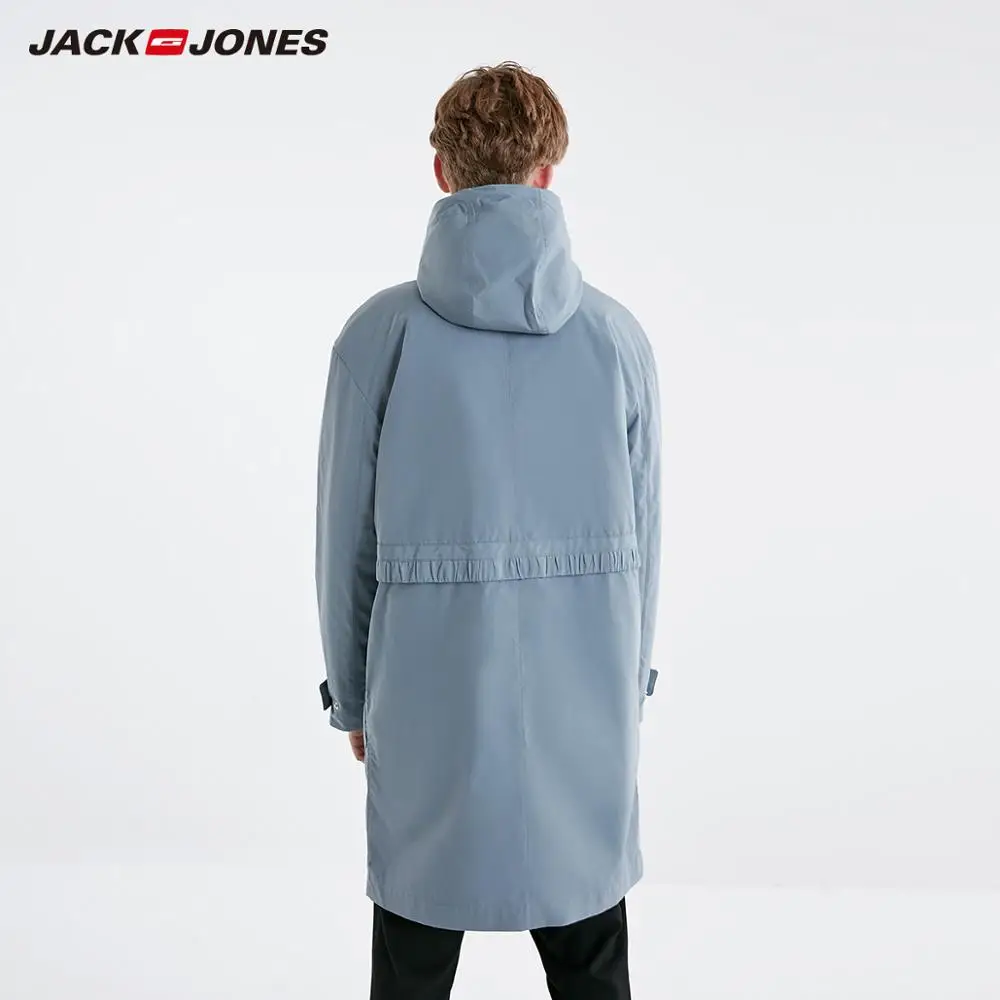 Jack Jones Мужская осенняя и зимняя парка пальто длинная куртка Тренч пальто мужская одежда 219109502