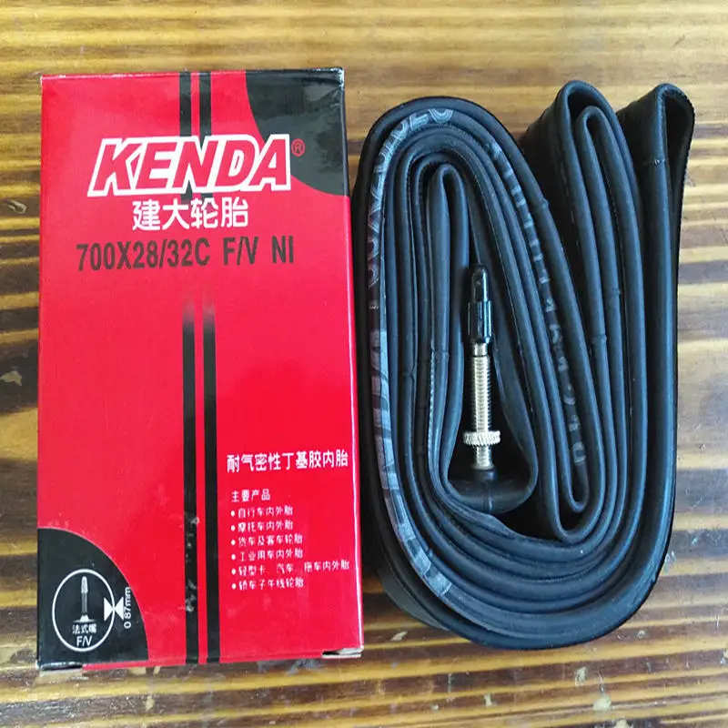 Внутренние шины Kenda для велосипеда 700X28/32C AV/FV резиновые с внутренней трубкой