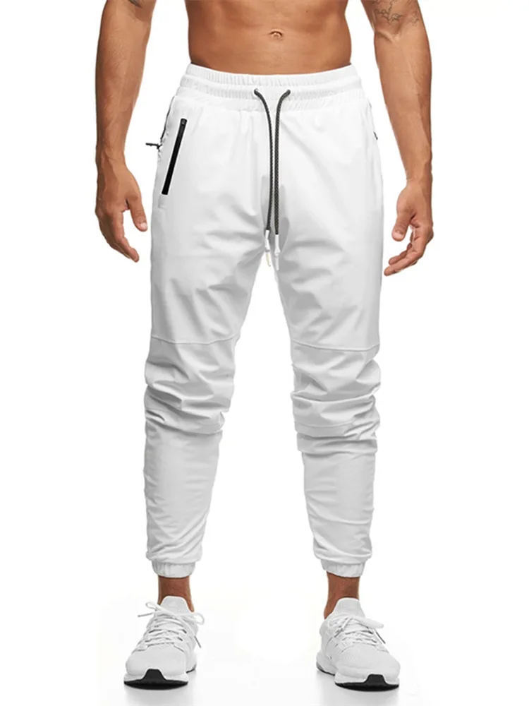 Men Fall New Muscle Fitness Quick Drying Sweatpants Baggy Waterproof