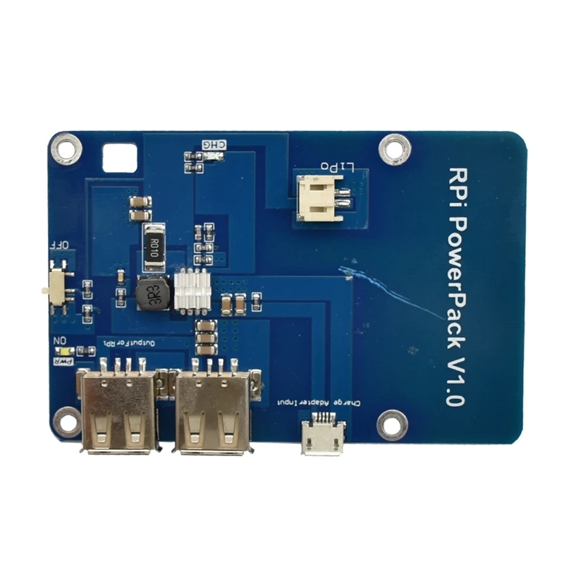 

Raspberry Pi 3 Lithium Battery PowerPack Expansion Board Dual-USB Mobile Power Supply Charging Module 5V 1A For Raspberry Pi