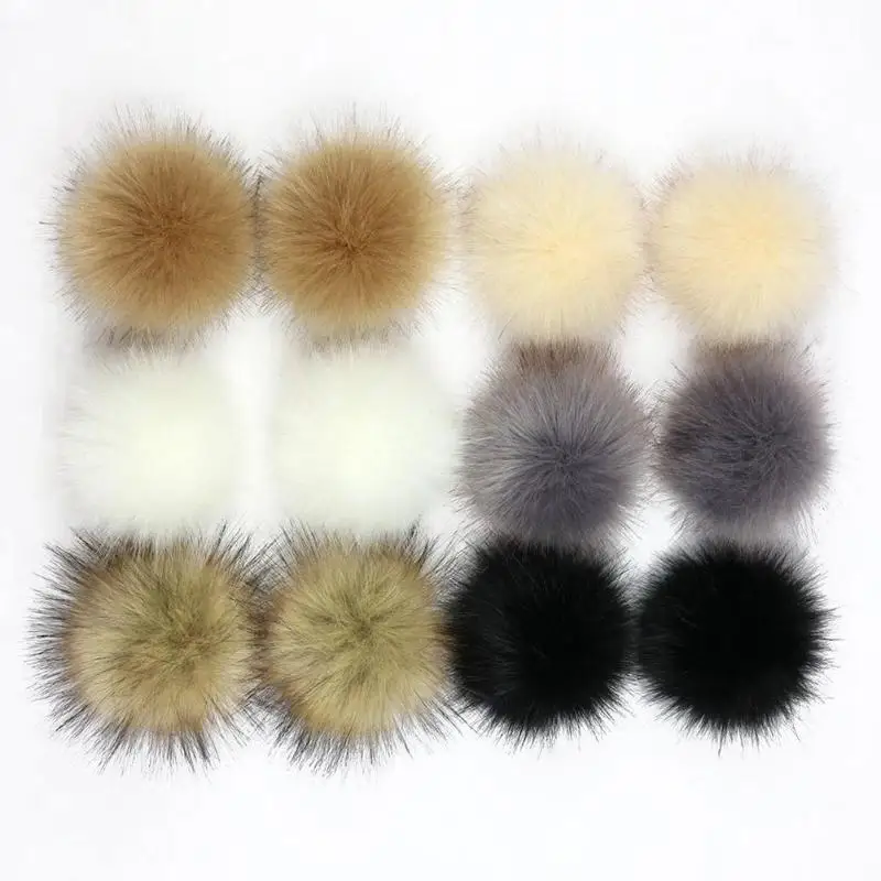 

Soft Pompon Wedding Decoration Hairball Excellent and Soft Imitation Raccoon Fur DIY Craft Baby Hat Shoes Accessories