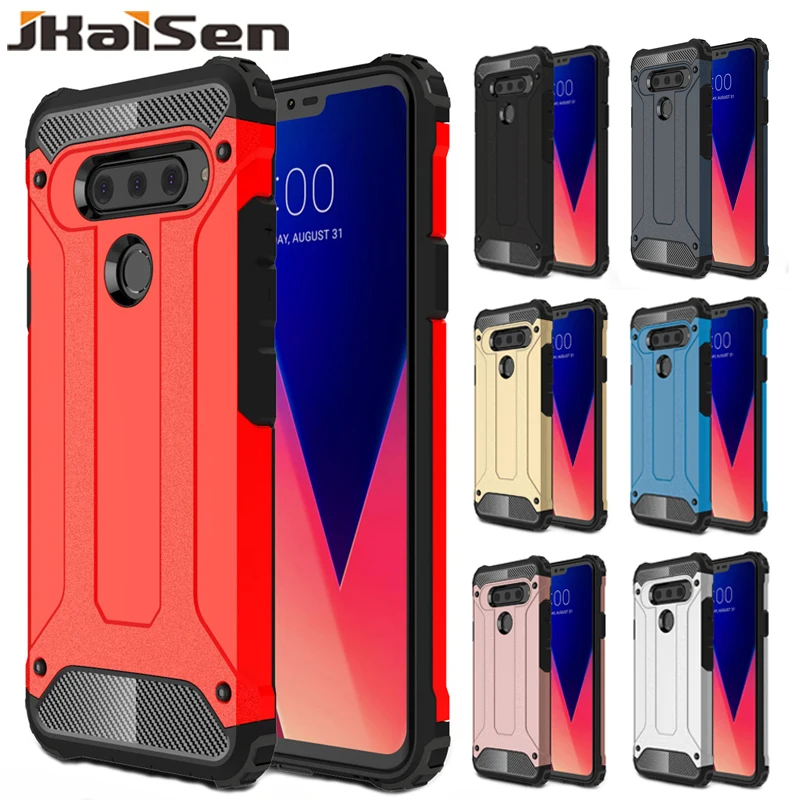 JKaiSen ударопрочный армированный чехол для телефона LG V40 V50ThinQ Heavy Duty прочный