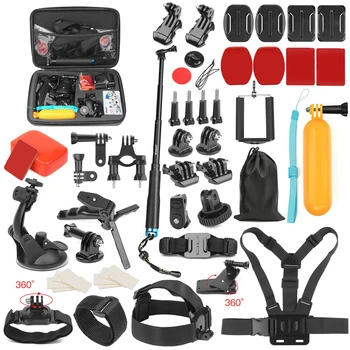 

Go Pro Sport Action Camera Accessory Bracket Mount for GoPro Hero 7 6 5 4 Black Xiaomi Yi 4K Lite SJCAM SJ7 Eken H9 Parts Kit
