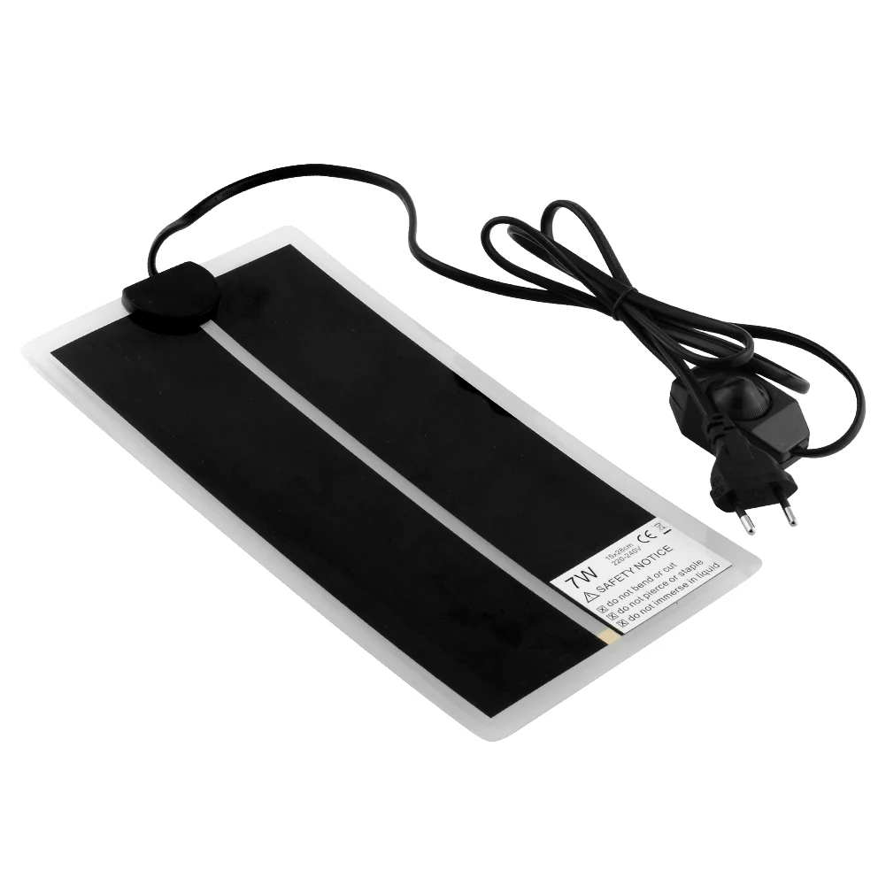 7W 220~ 240V Регулируемый температурный обогреватель для аквариума кровать подушка для животных мягкая вилка ЕС