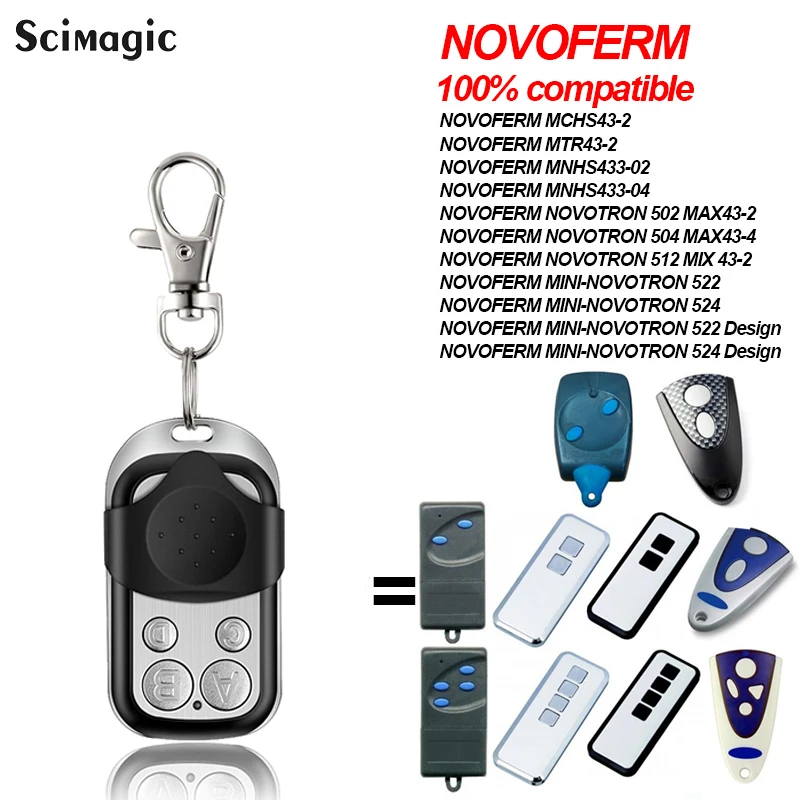 Novoferm Mini-novotron 522 524 Garage Remote Control 433.92mhz Gate ...