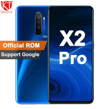 

Original realme X2 Pro 6.5" Snapdragon 855 Plus NFC Mobile Phone 64MP Quad Camera 50W Super VOOC Fast Charge