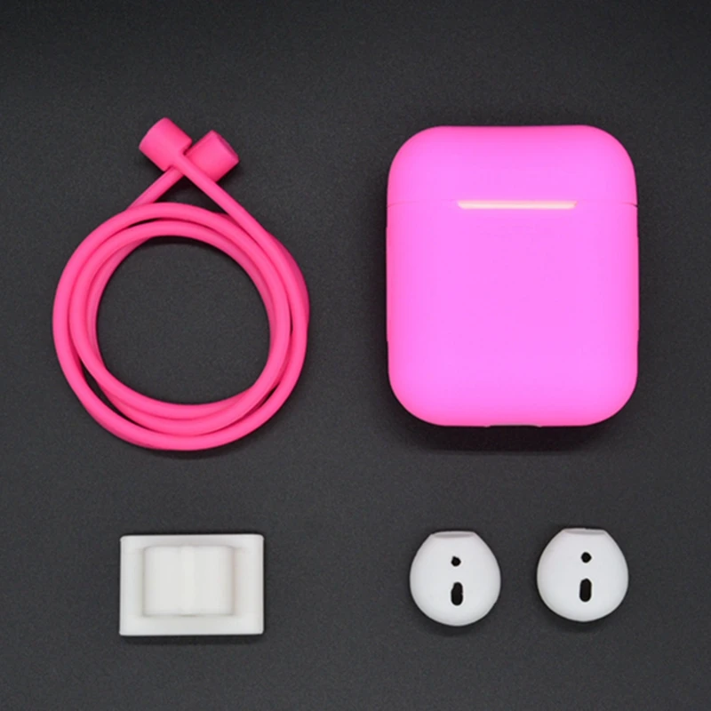 

Fviyi Soft Silicone Case For Airpod Air Pods Shockproof Wireless Bluetooth Earphone Protective Cover for Apple Airpods Case