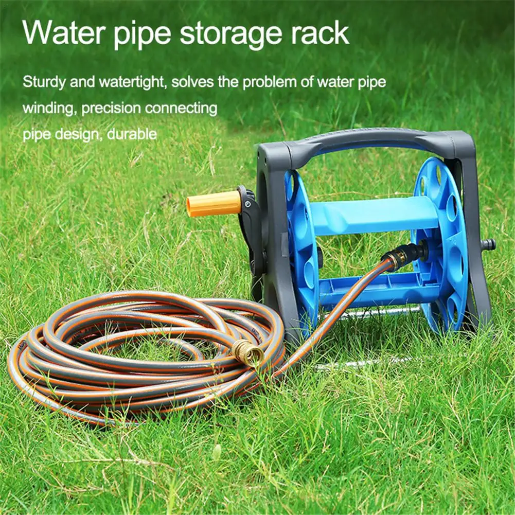 Household Garden Hose Storage Rack Coiled Tube Reel Garden Water Storage Garden Tools Portable Standing Carrier For Household Ir