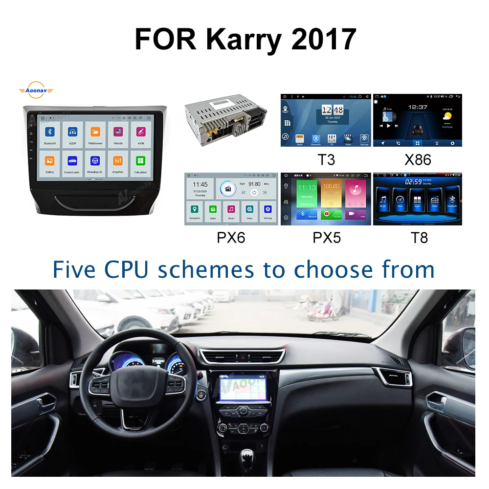 Двойной Din 2 DIN Android 10 0 автомобильный радиоприемник для chery karry 2017 стерео