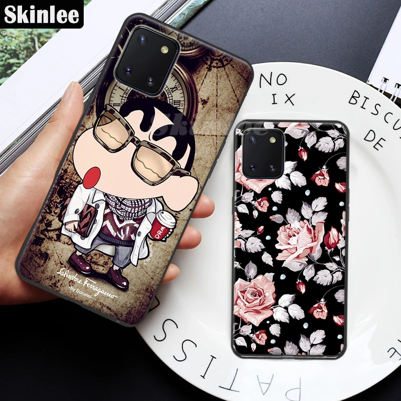 Мягкий чехол Skinlee для Samsung Galaxy Note 10 Lite защитный с мультяшным рисунком собаки