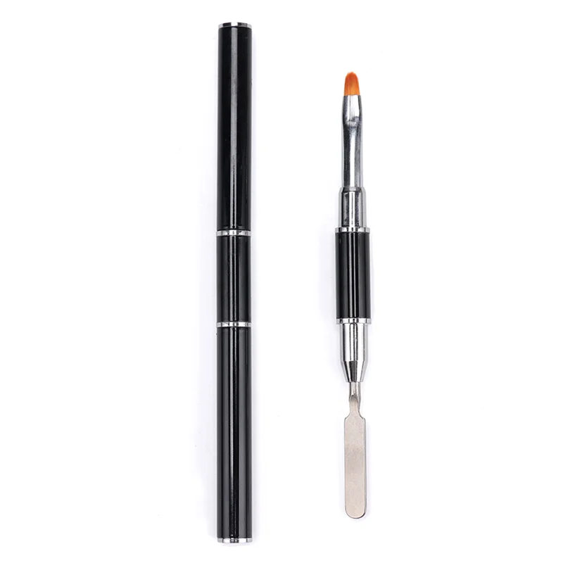 

Acrylic UV Gel Extension Builder Flower Painting Pen Brush UV Gel Remover Spatula Stick Manicure Tool Dual Ended Nail Art Brush