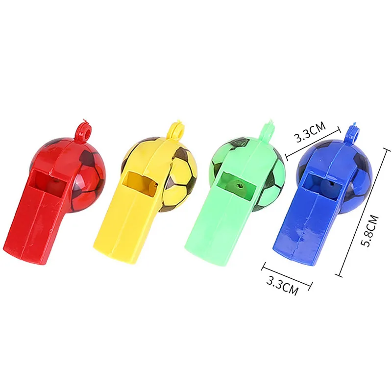 Mini Whistle Plastic Multifunction With Rope 5Pcs Kid Football Soccer Rugby Cheerleading Whistle Children Gifts Random Color sport whistle sports whistle soccer whistle mini whistle