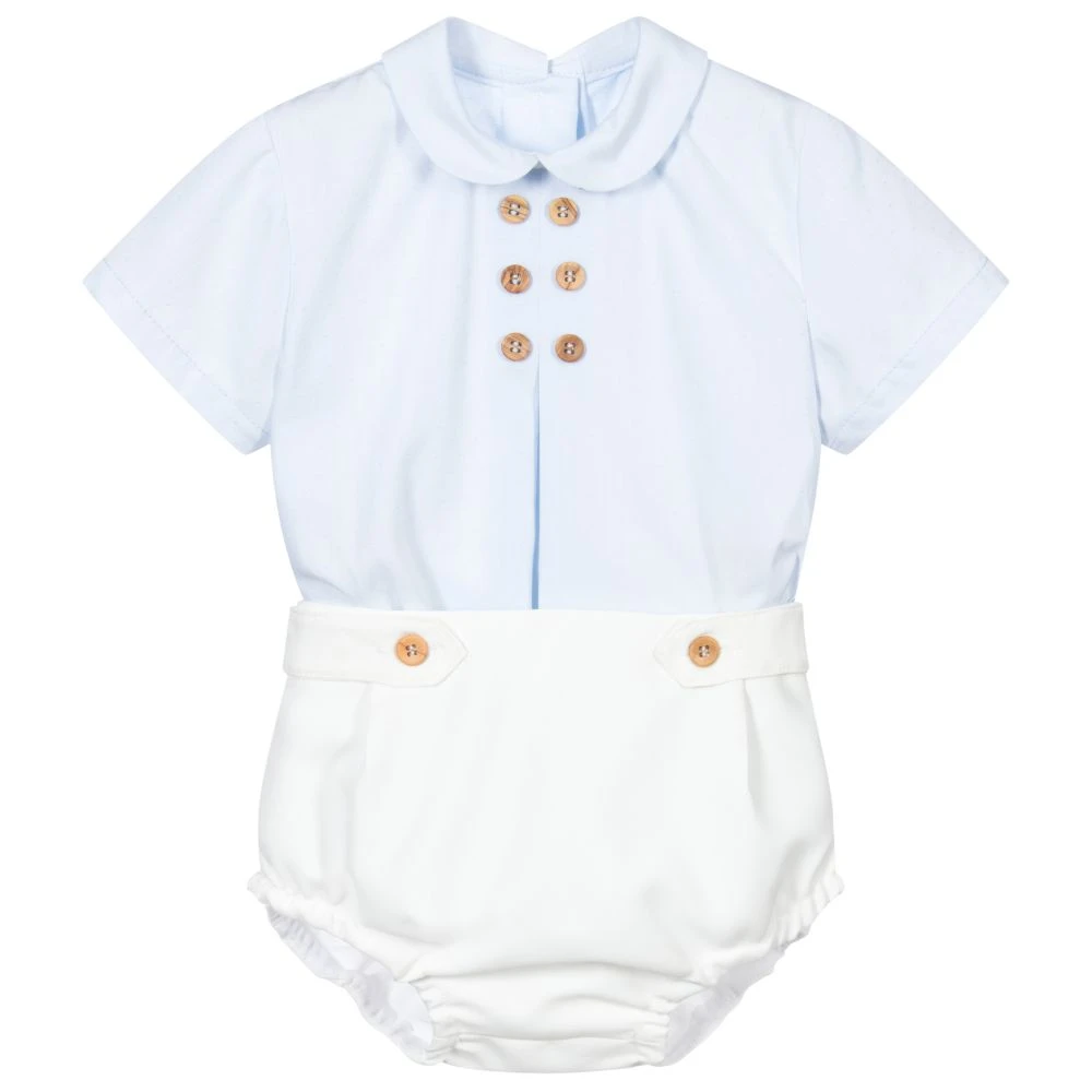 Summer Spanish Boys Boutique Clothing Sets Baby Clothes Suit Infant