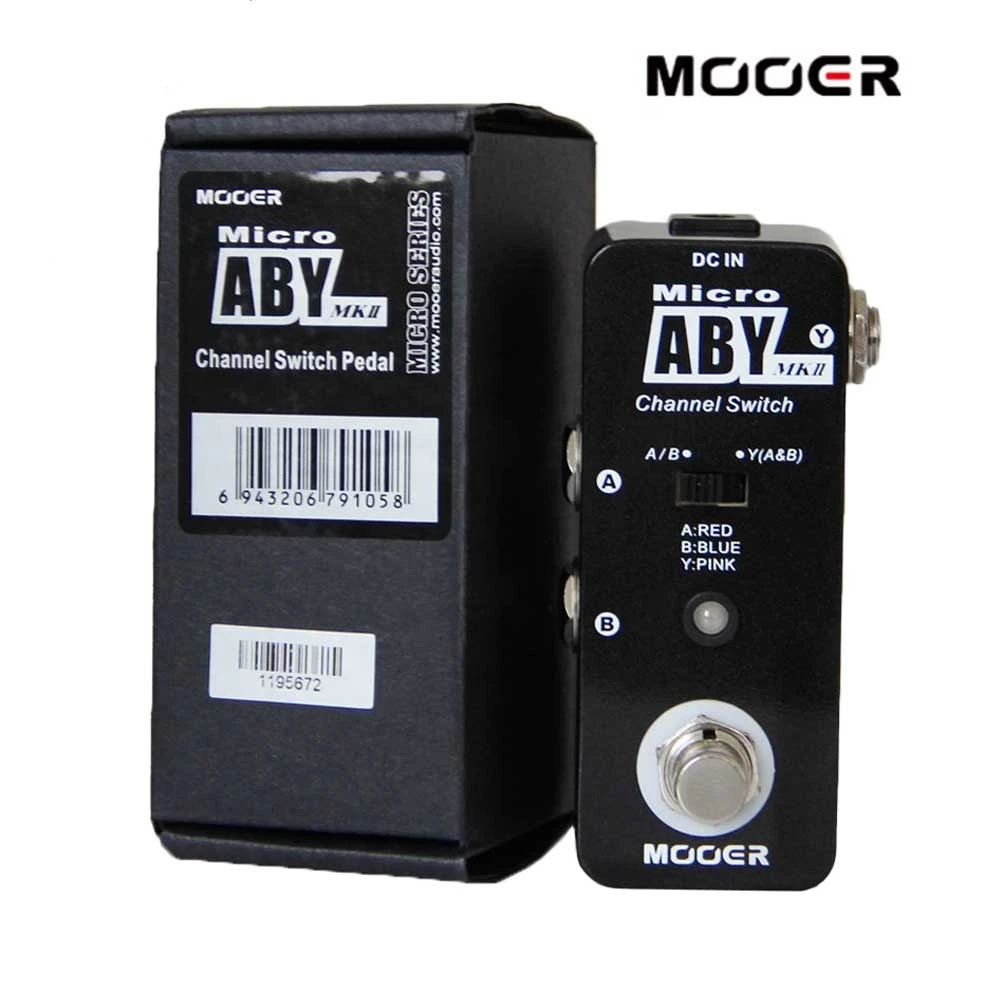 MOOER ABY MKII гитарный эффект педаль мини канальный переключатель для гитары педаль истинный обход металлический корпус для гитары Запчасти и аксессуары
