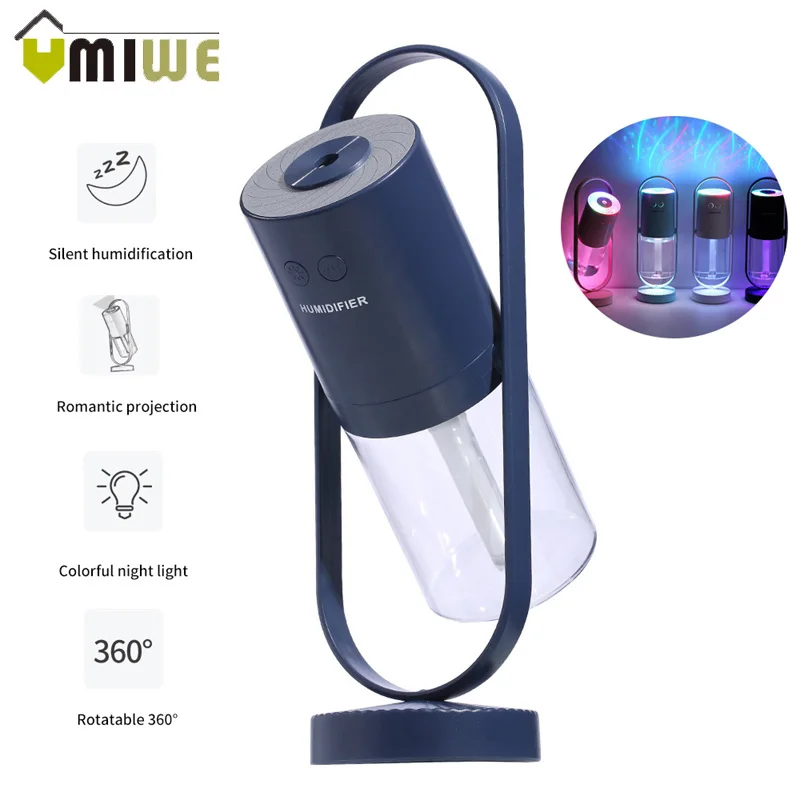 

200ML Magic Shadow Humidifier Dream RotationProjector Ambient Lamp Ultrasonic Cool Mist Maker Aroma Diffuser USB Air Humidifier