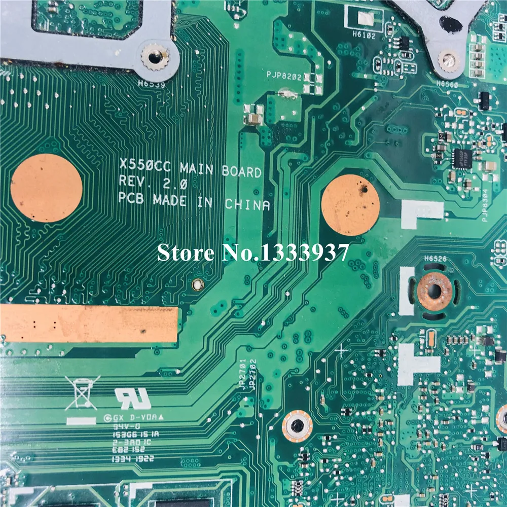 Promo  X550CC Laptop Motherboard I5-3317U For ASUS X550C X550CL X552C X550CC Mainboard SR0XL i5-3337U