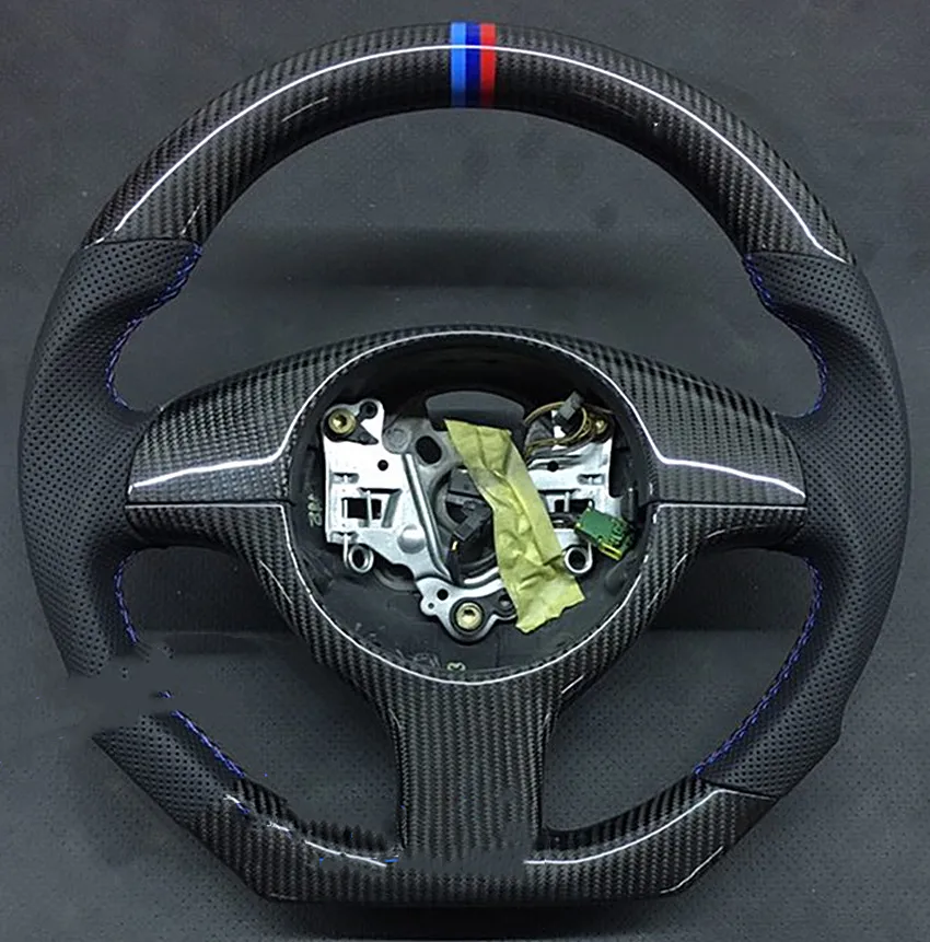 E46 Carbon Fiber Leather Steering Wheel for E46,For VW GOLF 8
