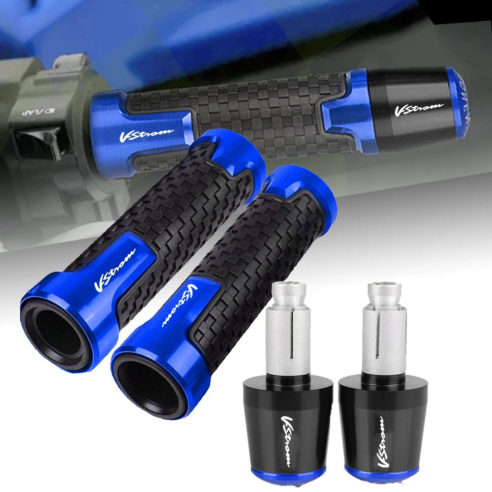 V-Strom Il Motociclo Di Logo Per Suzuki Dl1000/V-Strom 02-16 Dl250 V-Strom 17-18 Dl650/V-Strom 2004-2018 Maniglie Del Manubrio Estremità Delle Impugna