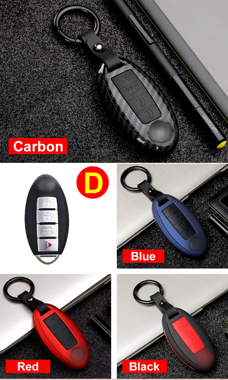 Cover chiave telecomando per Nissan Rogue XTrail T32 T31 Qashqai J11 J10 dà i colpi Tiida Pathfinder Murano Juke - H9a959d1c193a4a878dc6575287855feeh