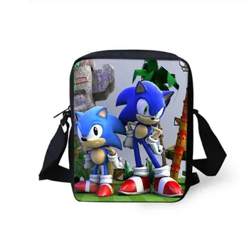 

Women's Messenger Bags Sonic The Hedgehog Pattern Chidren's Shoulder Bags Cartoon Design Teenagers Mini Flaps Puse Bags