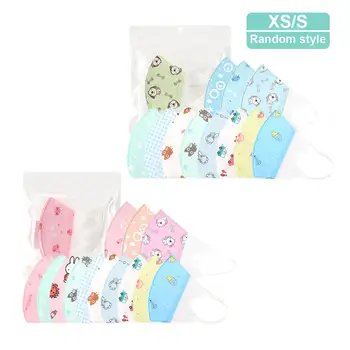 

10PCS Children's Dust Mask Disposable 4-layer Anti-fog Dustproof Face Mouth Protection Cover