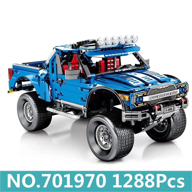 

King Bricks Lepinblocks 701970 Raptor Pickup F150 Model Technic Car Building Blocks Off Road Vehicle Drift Toys Children Gift