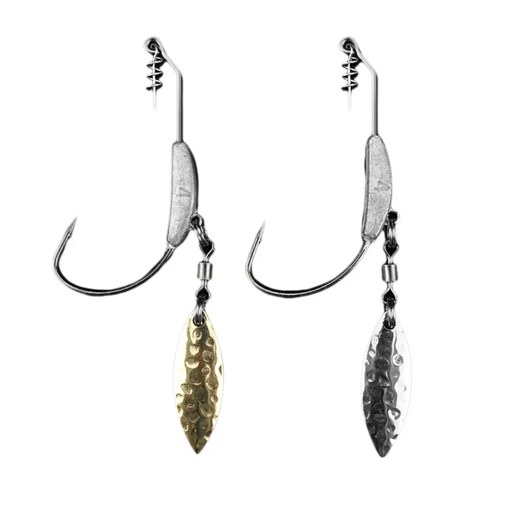 Practical Lure Hooks Fishing Hook 2 Color Tools Decoy Angling Fish Hooks Portable Lead Fall Durable