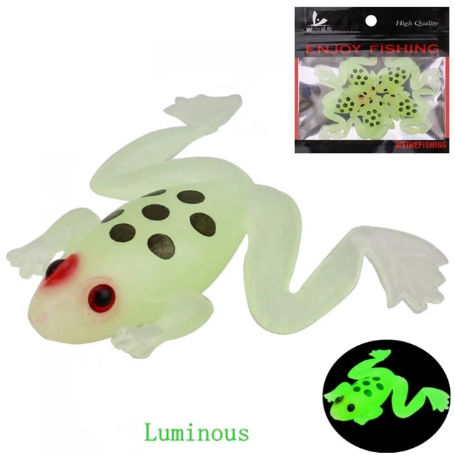 5pcs/lot Soft Frog Baits 2.5g 3cm Mini Simulation Frog Fishing Lures  Luminous Colorful Artificial Fresh Water Sea Fishing Bait - AliExpress