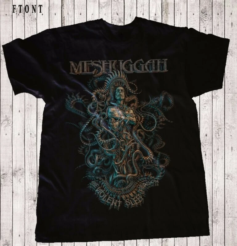MESHUGGAH-The Violent Sleep of Reason-футболка с металлической лентой-размеры от S до 7XL |