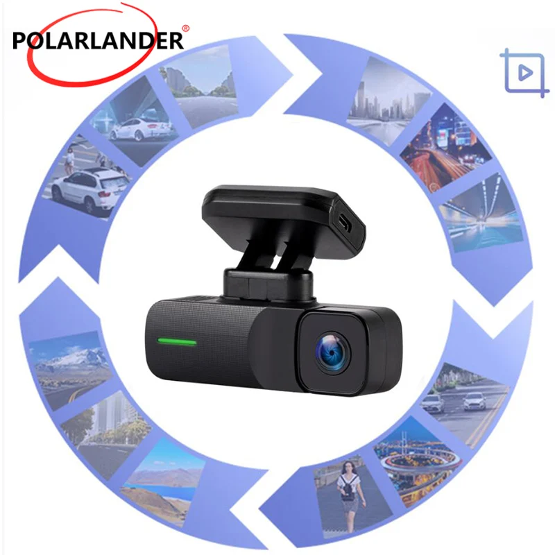 

No Screen Built-in WIFI 1080P DashCam GS30W LED Light Single Recording 3M Viscose Magnetic Stand 1080P GPS Compact 5V TF/SD Card