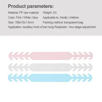 

10Pcs/LOT Soft Face Mask Ear Hooks Buckle Mask Extension Belt Buckle Kids Adjustable Earache Ear Pain Prevention Health Care Su