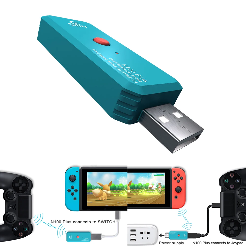 Мини USB геймпад приемник беспроводной Bluetooth игровой контроллер адаптер для Nintendo