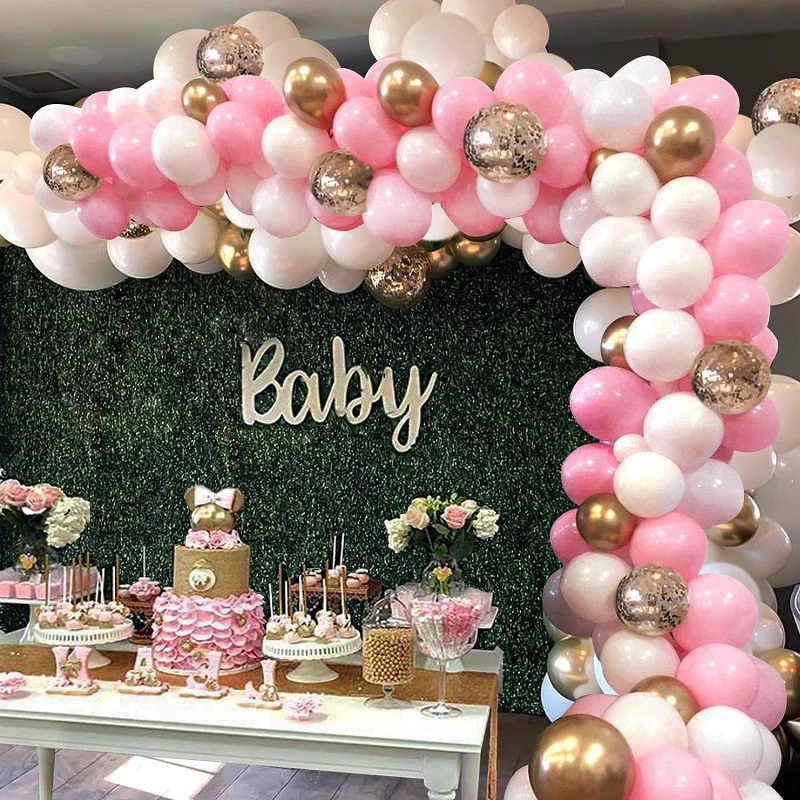 Avebien 118 Pcs Pink Balloon Chain Set Birthday Wedding Party Balloon Supplies Globos Cumpleanos Decoration Anniversaire Fille Ballons Accessories Aliexpress