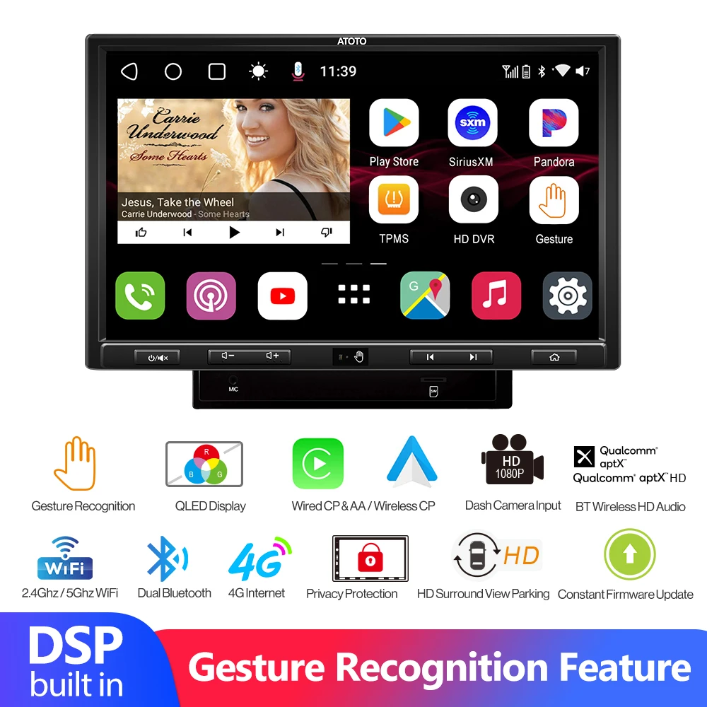 Автомагнитола 2 Din на Android 10 0 с Bluetooth и сенсорным экраном 4 ГГц | Автомобили