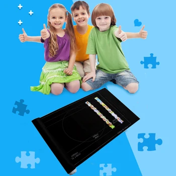 

Professional Puzzle Roll Up Mat Jigsaw Fun Game Storage Pad Blanket for Kids Adults Toy Fun for 1500 puzzles 26x46inch