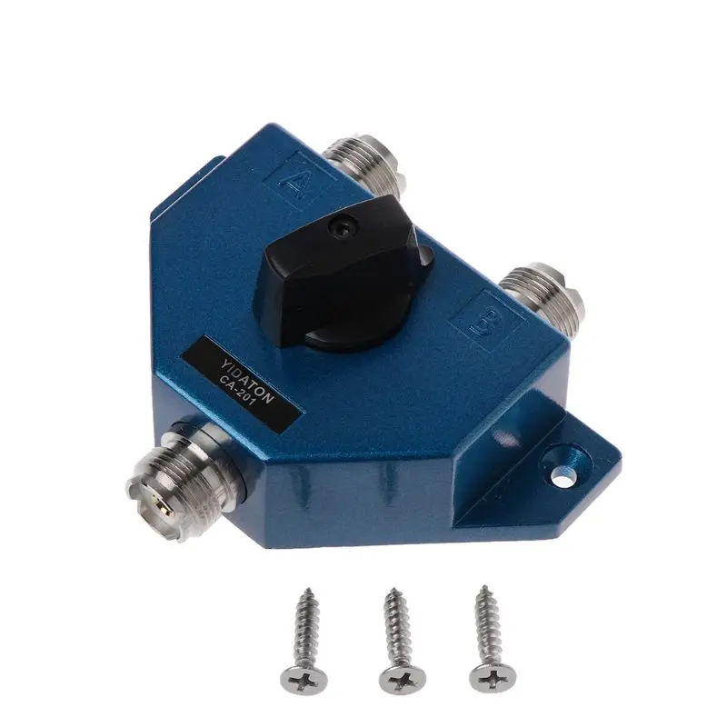 CA-201 Antenna Switcher UHF Manual Aerial Female Connector Adapter Converter CB Radio Antenna Coax Switch AXYB afbeelding