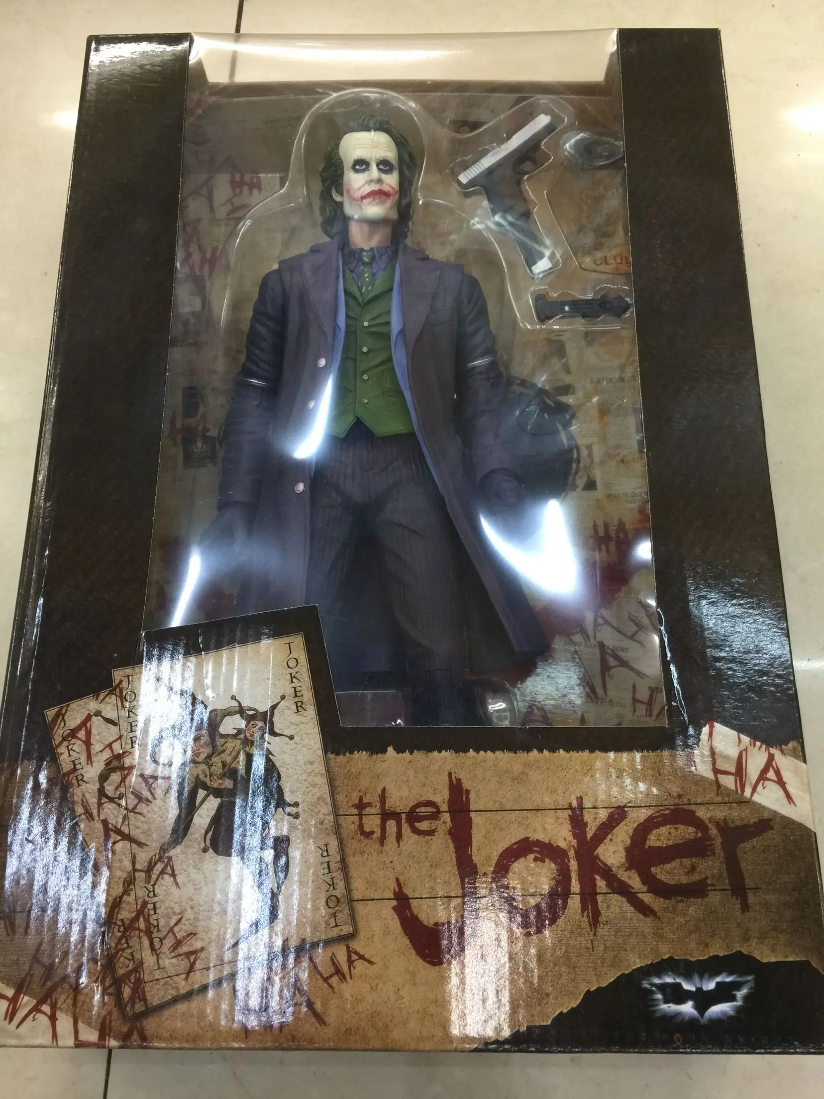 In stock 30cm THE JOKER HEATH LEDGER DC COMICS Action Figure Model 12inches Male Mini Figure
