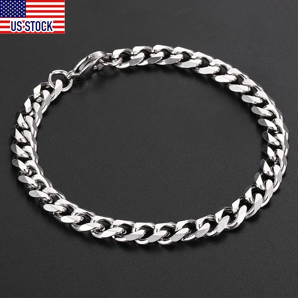 3/5/7mm Anklet for Women Girls Curb Cuban Link Chain Stainless Steel Womens Chains Jewelry Gift 10inch Daily Wear DKAM05 3/5/7mm Anklet for Women Girls Curb Cuban Link Chain Stainless Steel Womens Chains Jewelry Gift 10inch Daily Wear DKAM05