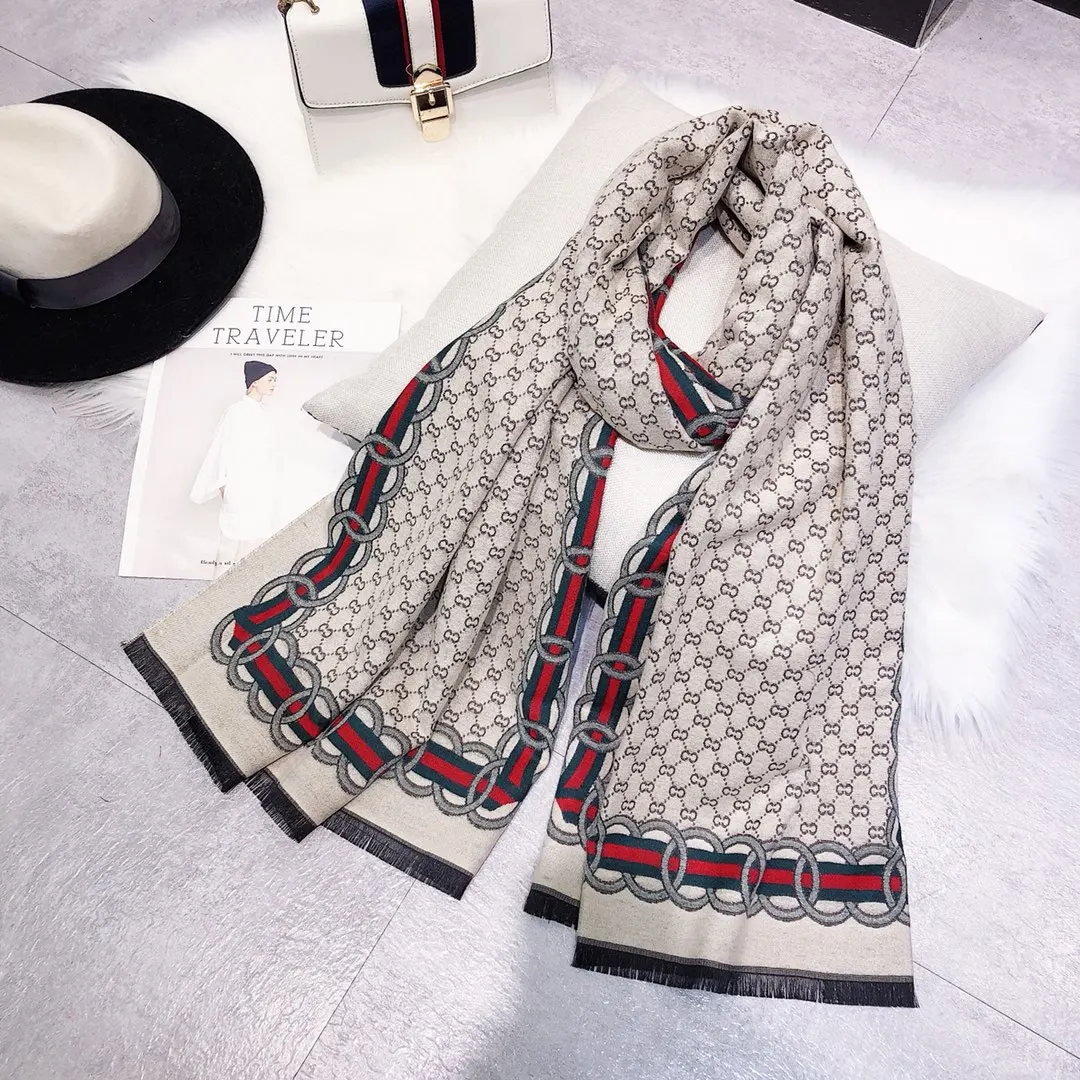 Дизайн брендовый Женский кашемировый шарф шаль теплая Модная распродажа осень зима