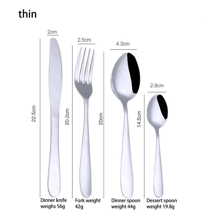 16 шт. столовые приборы из нержавеющей стали, вилка, ложка, нож, четыре шт, набор, подарки, столовая посуда с подарочной коробкой для 4 человек, столовая