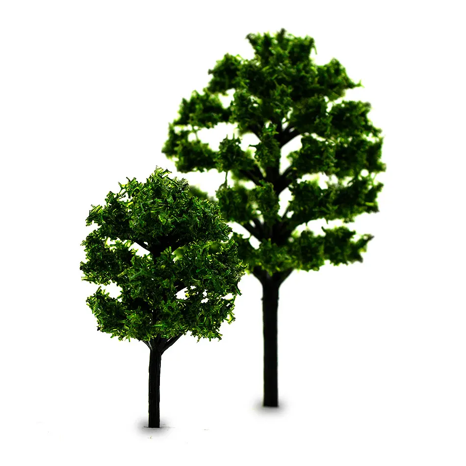 4-8 см 1:100-200 масштаб зеленый цвет модель игрушки в виде новогодних елок модель из АБС-пластика растения для Diorama модель архитектурный пейзаж делая наборы