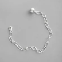 Браслеты из стерлингового серебра 925 пробы для женщин, браслеты на цепочке mujer moda, минималистичные браслеты с шариками и браслеты, ювелирные изделия